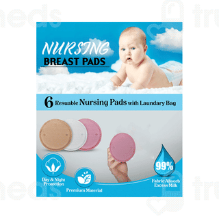 Ecommercehub Reusable & Washable Nursing Pack Of 12 Breast Pads