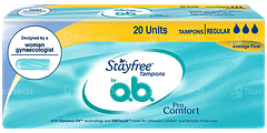 Stayfree O B Pro Comfort Regular Tampons 20