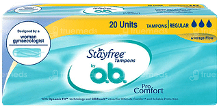 Stayfree O B Pro Comfort Regular Tampons 20