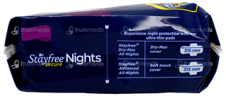 Stayfree Secure Nights Cottony Comfort Xxl Sanitary Pads 6