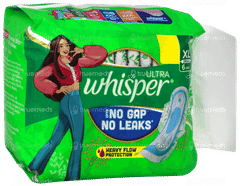 Whisper Ultra Upto No Gap No Leaks Xl Sanitary Pads 6