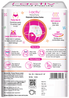 I-activ M-l Disposable Period Panty 5