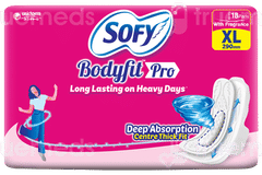 Sofy Bodyfit Pro Xl 290Mm Sanitary Pads 18 Sofy Bodyfit Pro Xl 290Mm Sanitary Pads 18