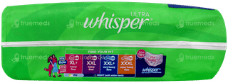 Whisper Ultra Upto No Gap No Leaks Xl+ Sanitary Pads 50