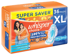 Whisper Choice Xl Pads Super Saver 36 Pads