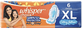 Whisper Choice Cottony Softness Xl Sanitary Pads 6
