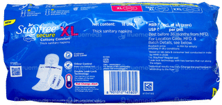 Stayfree Secure Cottony Comfort Xl New Double Protection Sanitary Pads 18