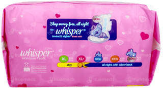 Whisper Ultra Soft Skin Love Soft Xl + Sanitary Pads 30