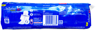 Stayfree Secure Cottony Comfort Xl New Double Protection Sanitary Pads 6
