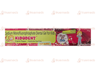Kidodent Bubble Fruit Flavour Kids Dental Gel 75gm