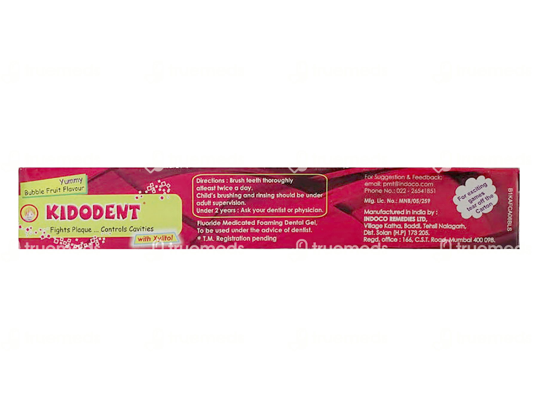 Kidodent Kids Dental Gel 75 Gm Uses, Side Effects, Dosage, Price