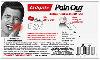 Colgate Pain Out Dental Gel 10gm