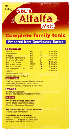 Sbls Alfalfa Malt Chocolate Flavour 450gm