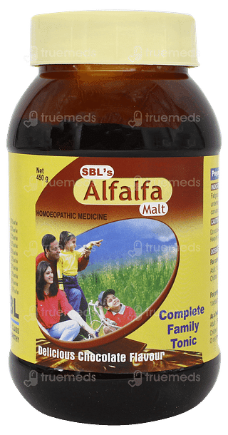 Sbl Alfalfa Malt Chocolate Flavour Tonic 450gm