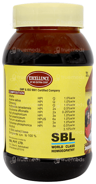 Sbl Alfalfa Malt Chocolate Flavour Tonic 450gm