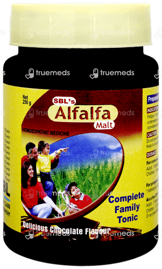 Sbls Alfalfa Malt Chocolate Flavour Complete Family Tonic 250gm