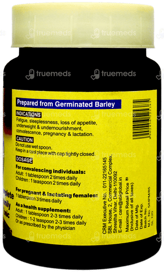 Sbls Alfalfa Malt Chocolate Flavour Complete Family Tonic 250gm