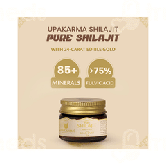 Upakarma Ayurveda Pure Shilajit Resin Form 10gm
