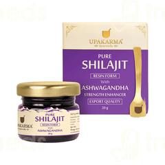 Upakarma Ayurveda Pure Shilajit Resin Form With Ashwagandha 20gm Upakarma Ayurveda Pure Shilajit Resin Form With Ashwagandha 20gm