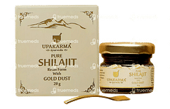 Upakarma Ayurveda Pure Shilajit Resin Form With Gold Dust 20gm Upakarma Ayurveda Pure Shilajit Resin Form With Gold Dust 20gm