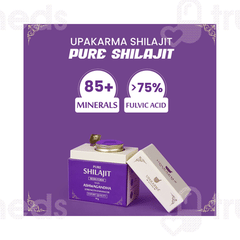 Upakarma Ayurveda Pure Shilajit Resin Form With Ashwagandha 10gm