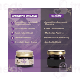 Upakarma Ayurveda Pure Shilajit Resin Form With Ashwagandha 10gm