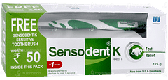 Sensodent K Fast Relief Toothpaste 125gm With Sensodent K Sensitivity Toothbrush Free