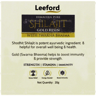Leeford Shilajit Gold Resin With Swarna Bhasma 20gm