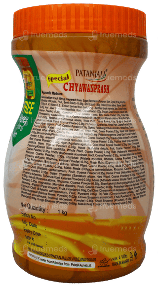Patanjali Special Chyawanprash 1Kg With Honey 100Gm Free