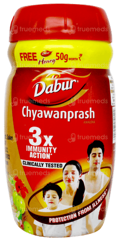 Dabur Chyawanprash 3x Immunity Action 500gm With Dabur Honey 50gm Free Dabur Chyawanprash 3x Immunity Action 500gm With Dabur Honey 50gm Free