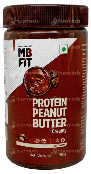 Muscleblaze Mb Fit Creamy Dark Chocolate Protein Peanut Butter 750gm