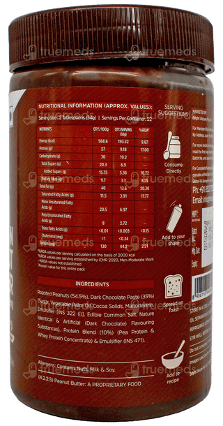 Muscleblaze Mb Fit Creamy Dark Chocolate Protein Peanut Butter 750gm