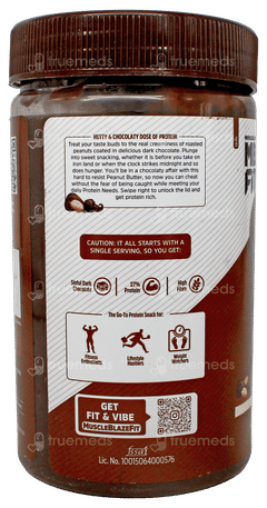 Muscleblaze Mb Fit Creamy Dark Chocolate Protein Peanut Butter 750gm
