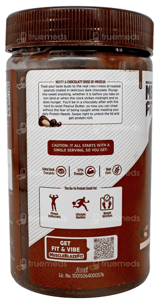 Muscleblaze Mb Fit Creamy Dark Chocolate Protein Peanut Butter 750gm
