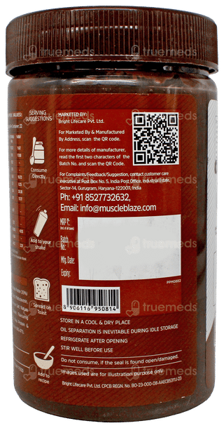 Muscleblaze Mb Fit Creamy Dark Chocolate Protein Peanut Butter 750gm