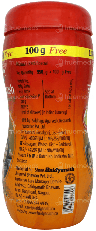 Baidyanath Chyawanprash Special 950gm With 100gm Free