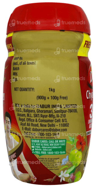 Dabur Chyawanprash 3x Immunity Action 900gm + 100gm