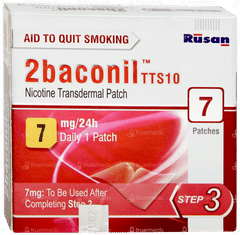 2baconil Tts10 7mg Nicotine Transdermal Patch 7
