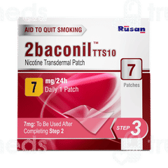 2baconil Tts10 7mg Nicotine Transdermal Patch 7