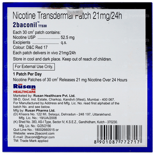 2baconil Tts30 21mg Patch 7