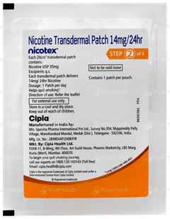 Nicotex 14mg Nicotine Transdermal Patch 7