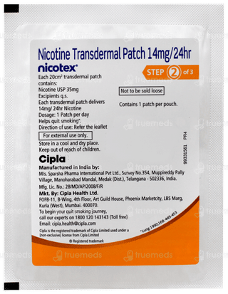 Nicotex 14mg Nicotine Transdermal Patch 7