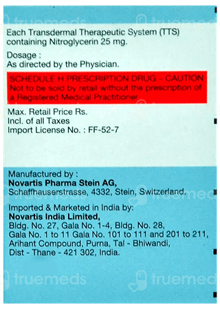 Nitroderm Tts 5 Mg Patch 1