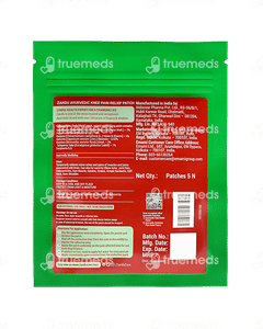 Zandu Ayurvedic Knee Pain Relief Patch 5