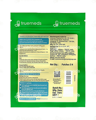 Zandu Ayurvedic Pain Relief Patch 5