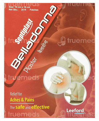 Belladonna Plaster 10Cm X 16Cm Patches 20