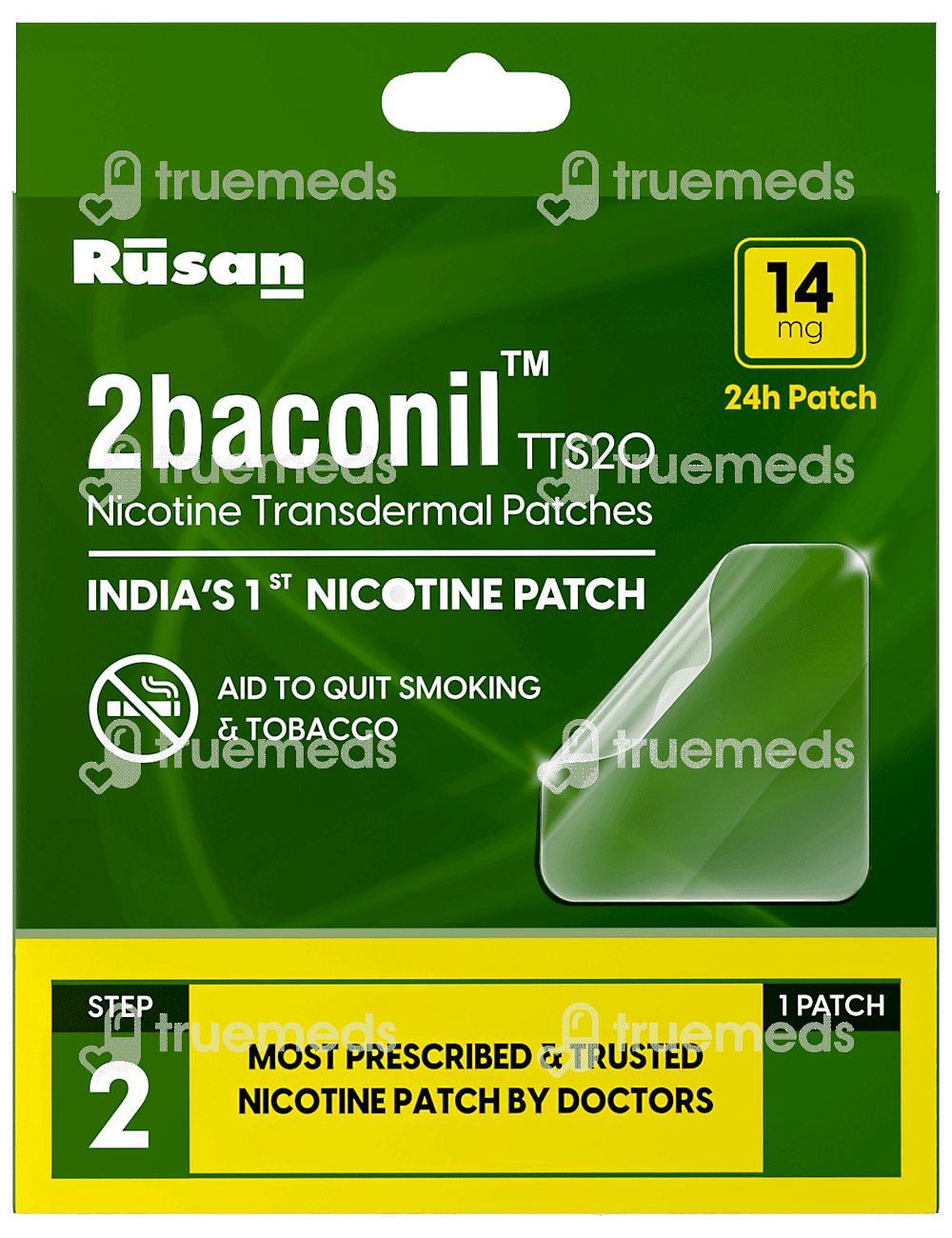 2 Baconil Tts 20 14 Mg Patch 1 - Uses, Side Effects, Dosage, Price ...