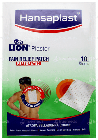 Hansaplast Lion Plaster 16cm X 10cm Pain Relief Patch Sheets 10
