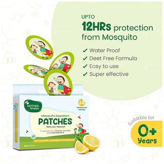 Mother Sparsh Mosquito Repellent Waterproof Patches 24