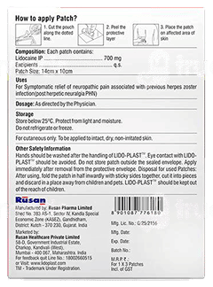 Lido Plast 700Mg Patch 1